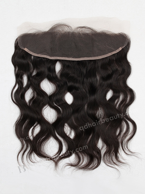In Stock Brazilian Virgin Hair 16" Natural Wave Natural Color Lace Frontal  SKF-007